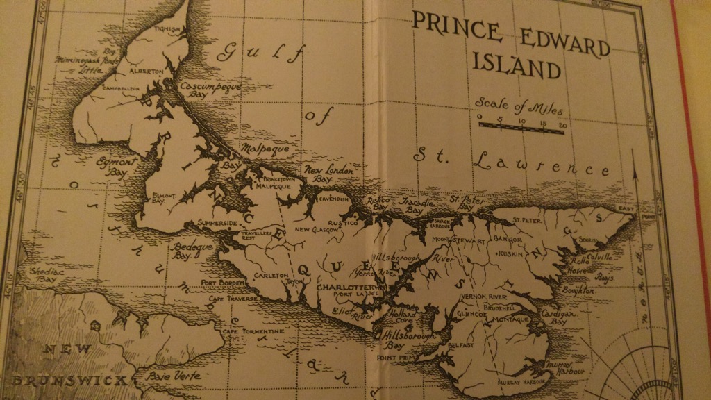 Map of PEI from John Croteau's book Cradled on the Waves