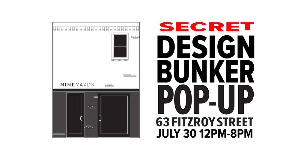 Secret Design Bunker Popup Invite