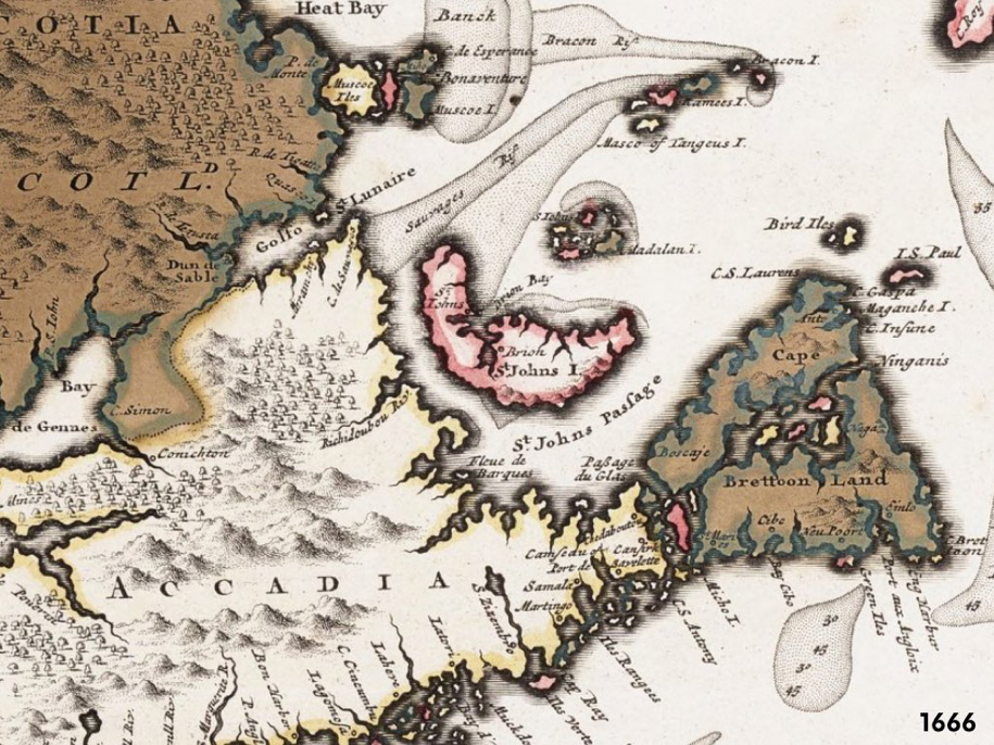 PEI Map, 1666