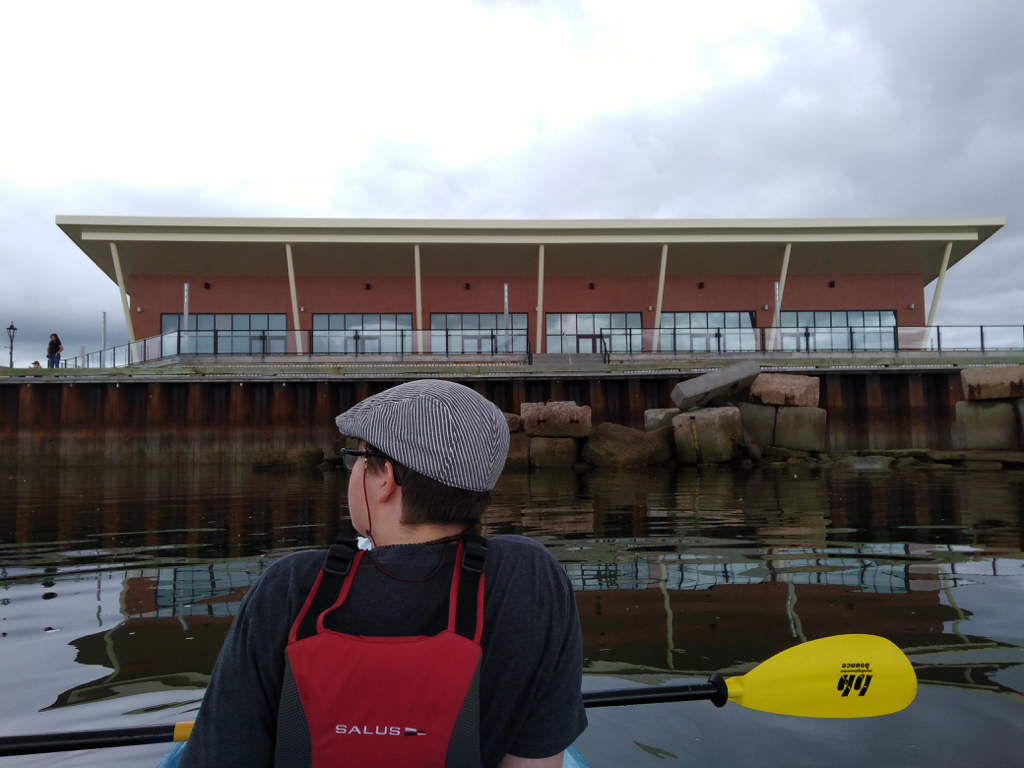 Oliver in a Kayak