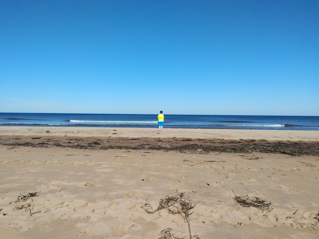 Oliver at Brackley Beach