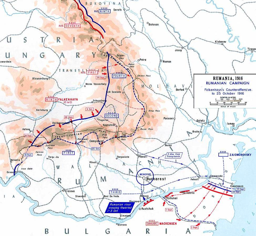 Central Powers counterattack, September–October 1916