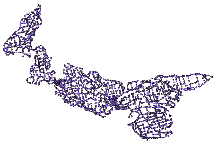 Survey Monument Map of PEI