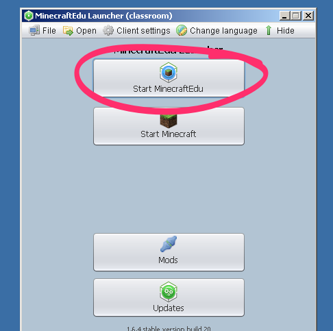 The MinecraftEdu Launcher