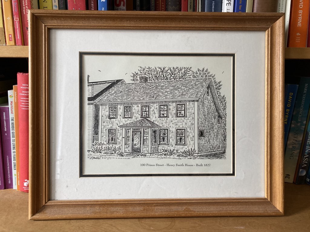 100 Prince Street, pen and ink by Sterling Stratton