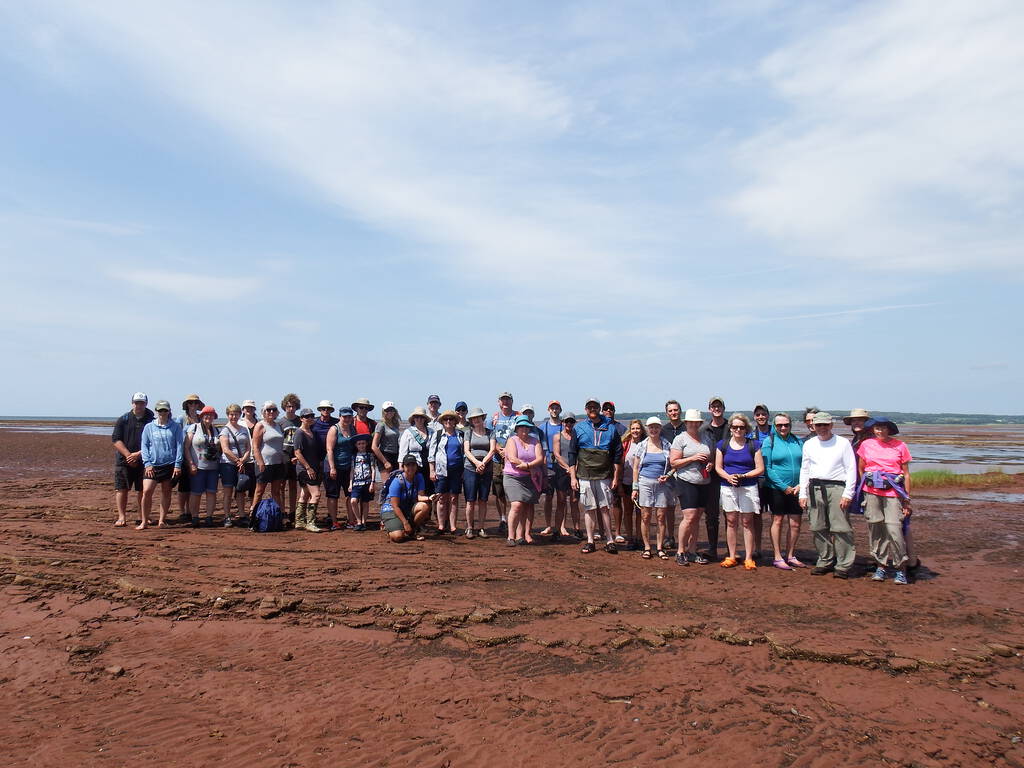 Our St. Peters Island walking group.