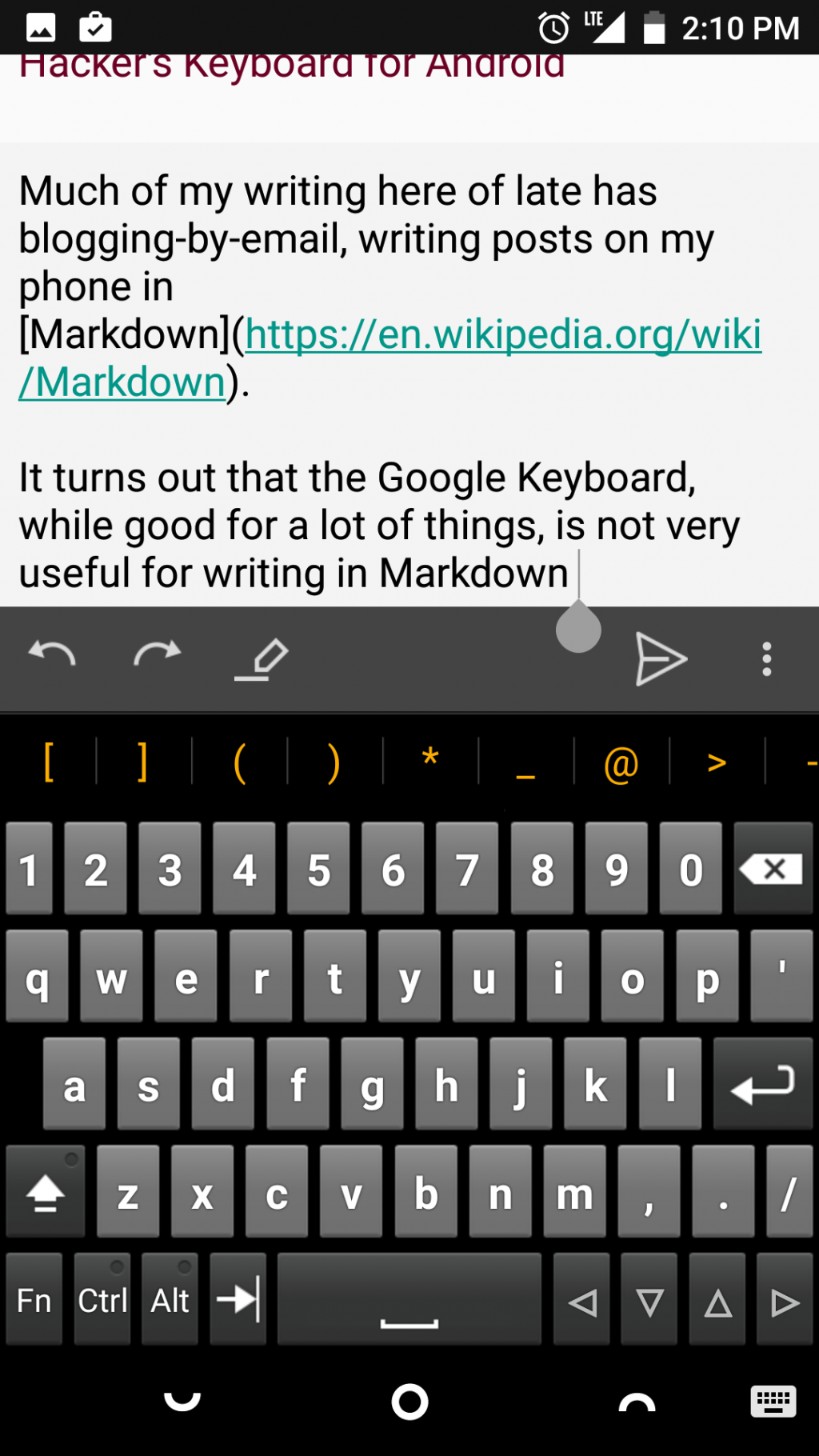 Hacker's Keyboard for Android 