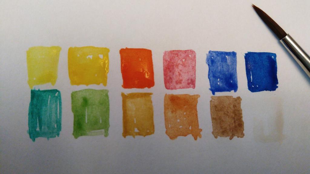 Watercolour test pattern