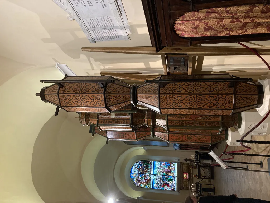 The three candles, stored in the Basilica.