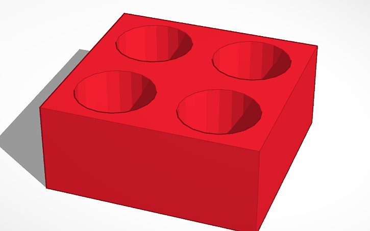 Tinkercad rendering of the ink vial holder.