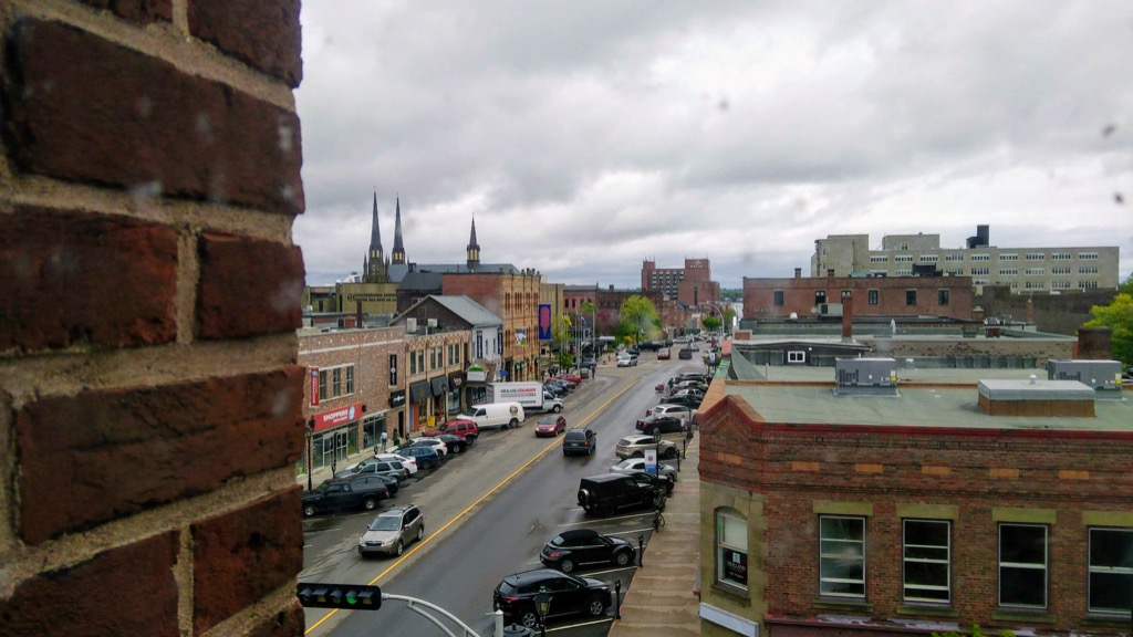 A view down Queen Street from City Hall.